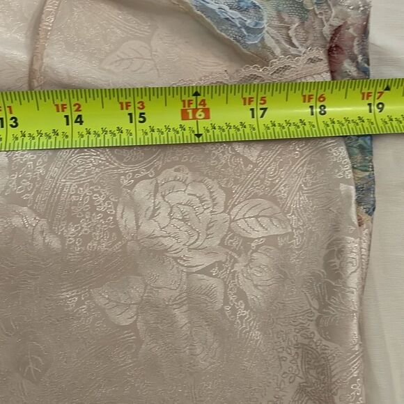 Wendy Ann Vintage 90s Floral Satin Nightie Chemise Womens Size Medium USA - Picture 8 of 11